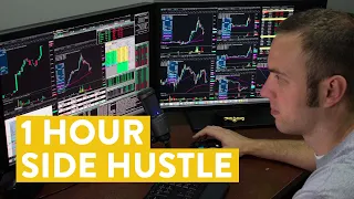 [LIVE] Day Trading | 1 Hour Side Hustle (how much can it make?)