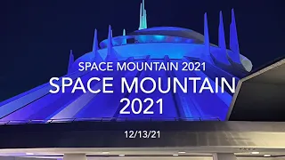 [2021] Space Mountain ride [4k] 60fps Disneyland, California---Low Light