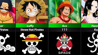 One Piece Captains And Their Jolly Roger