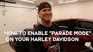 How to enable "parade mode" on your Harley Davidson. EITMS