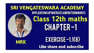 TN 12 MATHS. CHAPTER -1. EXERCISE -1.1(8)#marikannan #mrk #12aths