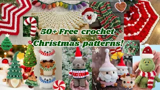 50+ Free Crochet Christmas decor patterns!