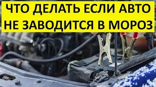 Что делать, если автомобиль не заводится в сильный мороз.