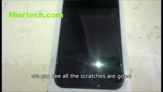 Easy way to remove scratch on iphone xr by scratch screen remover polishing machine