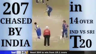 India chased 207 runs in t20 vs Srilanka||Biggest run chase in t20|Ind vs Sri 2nd t20 2009 @Mohali||