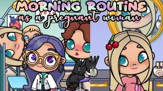 morning routine as a pregnant woman+going into labour 😭|*voiced*📢|avatar world family roleplay
