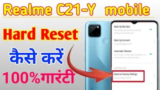 Realme C21-Y mobile me Hard reset kaise kare// how to Reset in Realme c21y mobile me ||