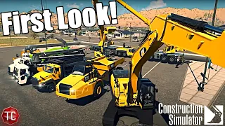 CONSTRUCTION SIMULATOR 2022 FIRST LOOK! Release Date, Trucks, Open World, & MORE!!