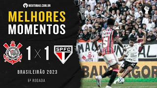 Corinthians 1x1 São Paulo | Melhores momentos | Campeonato Brasileiro 2023