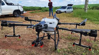 USAMOS O DRONE NA MANDIOCA PRA LAGARTA