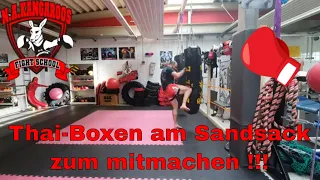 Corona Lockdown Training Thai-Boxen am Sandsack für Zuhause #11