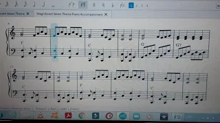 Magnificent Seven Simplified (Piano Accompaniment)