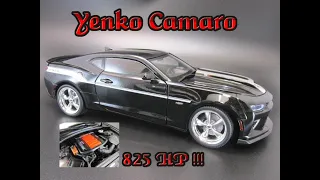 2018 Yenko S/C Camaro Stage 1 825HP 1/18 Scale DieCast Model Kit Review Chevy Chevrolet Autoworld