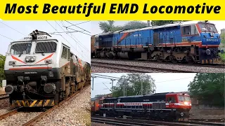 Most Beautiful EMD Locomotives at High Speed||Most Beautiful Diesel Locomotives||Indian Railways
