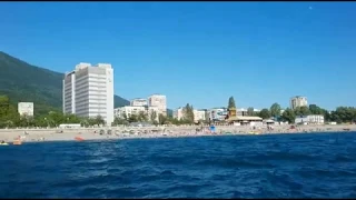 Гагра, Абхазия. Морская прогулка на теплоходе. / Gagra, Abkhazia. Sea trip on a boat.