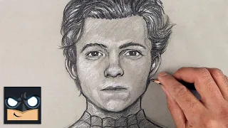 How To Draw Spiderman 🕷️ Tom Holland Sketch Tutorial (Step by Step)