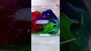 Rainbow clear slime asmr