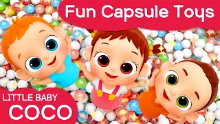 [리틀베이비 코코] ✨Fun Capsule Toys🧸 | 온가족 동요 | 같이 불러요🎤 | 놀이 | 노래해요🎵 | 뽑기놀이✨ | 영어 동요 🎶 | LittlebabyCoCo