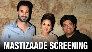 Sunny makes heads turn at the Mastizaade screening!