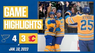 Game Highlights: Blues 4, Flames 3 (OT)