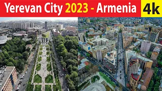 Yerevan City , Armenia 4K By Drone 2023
