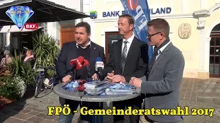 29. 9. 2017 - FPÖ Abschlußpressekonferenz zur Gemeinderatswahl 2017 - CCM-TV.at