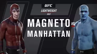 Magneto vs. Doctor Manhattan (EA Sports UFC 2) - CPU vs. CPU - Crazy UFC 👊🤪