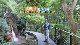 台北市也有這麼棒的森林浴步道！陽明山松溪瀑布沿途輕鬆走又有水流加持，讓氣溫變得涼爽舒服