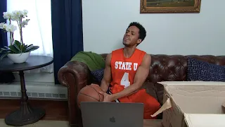 NCAA Basketball Players Find Ways To Work From Home