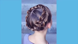 Pull Through Crown Braid // One Minute Tutorial // Brown Haired Bliss