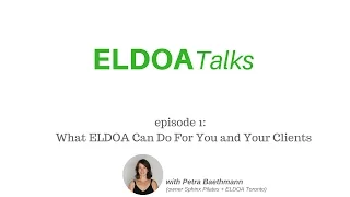 ELDOA Talks Episode1