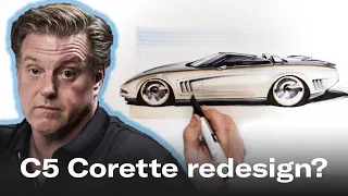 Redesigning the soft lines of the Chevrolet C5 Corvette | Chip Foose Draws a Car - Ep. 2