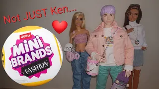 Opening Mini Brands Fashion 3 with 80+ Surprises & Styling Ken/Barbies