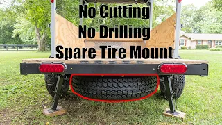 DIY Harbor Freight Trailer Spare Tire Mount: No Cutting or Drilling