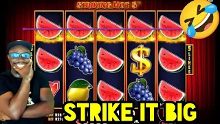 "How to Strike It Big on Striking Hot 5 Slot Machine! #Winning"