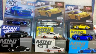 Mini GT Porsche 911 GT3, Porsche 911 Carrera RS 2.7 & Nissan Skyline Kenmeri LBWK Diecast Cars!