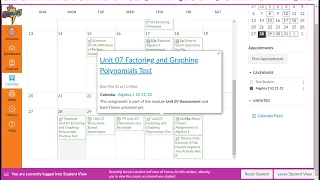 What to do when a Canvas assignment shows as locked on your calendar