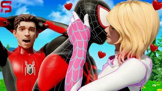 Spider-Gwen & Miles Morales FALL IN LOVE.. Fortnite Season 4