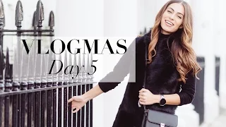 VLOGMAS DAY 5 | ARMED POLICE ON THE UNDERGROUND & OUTFIT SHOOTING IN KENSINGTON | Lydia Elise Millen