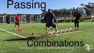 Loads of passing & 1st touch combinations - Joner 1on1