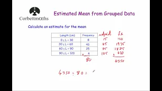 Estimated Mean - Corbettmaths