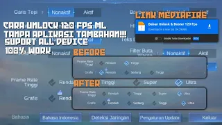 Tutorial Cara Unlock 120 Fps Ml 100% Work All Device!!! | Mobile Legend