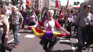 Anti-monarchy protest in Madrid