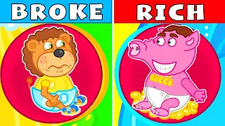 Rich Baby vs Broke Baby #2. Kids Stories | Lion Family | Cartoon for Kids