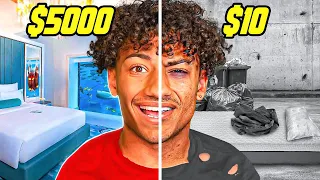 $10 HOTEL VS $5,000 HOTEL!!