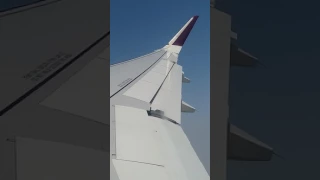 Air Vistara take off Delhi to Lucknow.