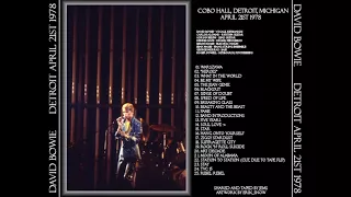 19. Rock ´N Roll Suicide David Bowie live in Detroit 21/4 1978