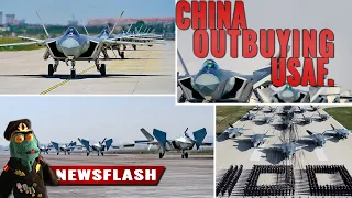 Chinese J-20 and J-16 fighter production rates are going through the roof