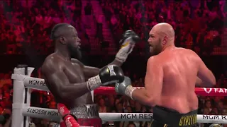 Tyson Fury vs Deontay Wilder 3 round 11 KO Slow motion and highlight