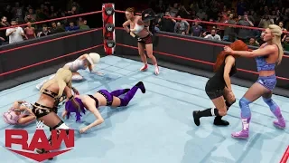 WWE 2K20 RAW WOMEN'S CHAMPIONSHIP 8 WOMEN'S BATTLE ROYAL